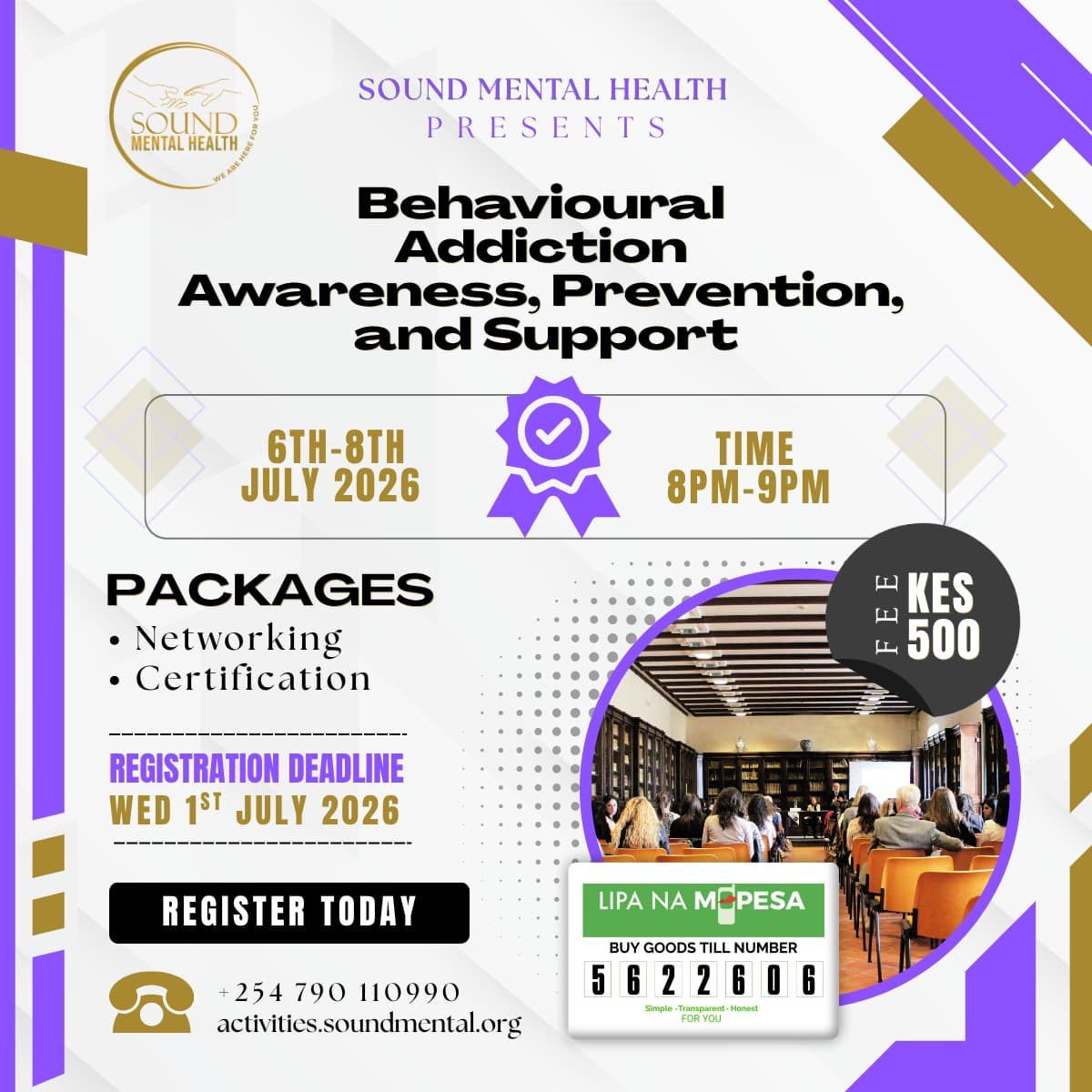 Behavioral Addiction, Awareness, prevention and Support